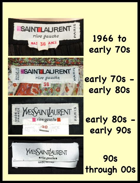 ysl vintage tags|vintage ysl logo.